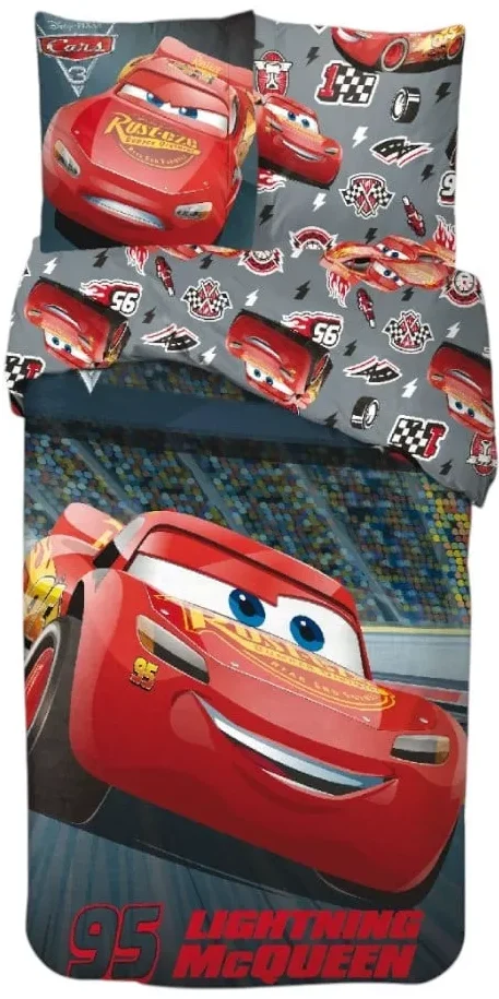 Disney Cars Race bed linen 140×200cm, 65x65 cm