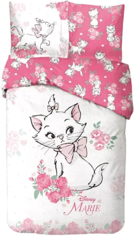 Disney Marie Rose bedding cover 140x200cm, 65x65 cm