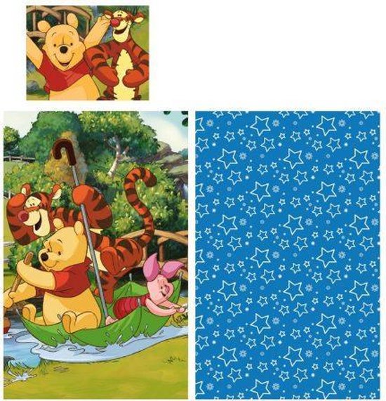 Disney Winnie the Pooh Peuterdekbedovertrek 90 x 140 cm - Katoen