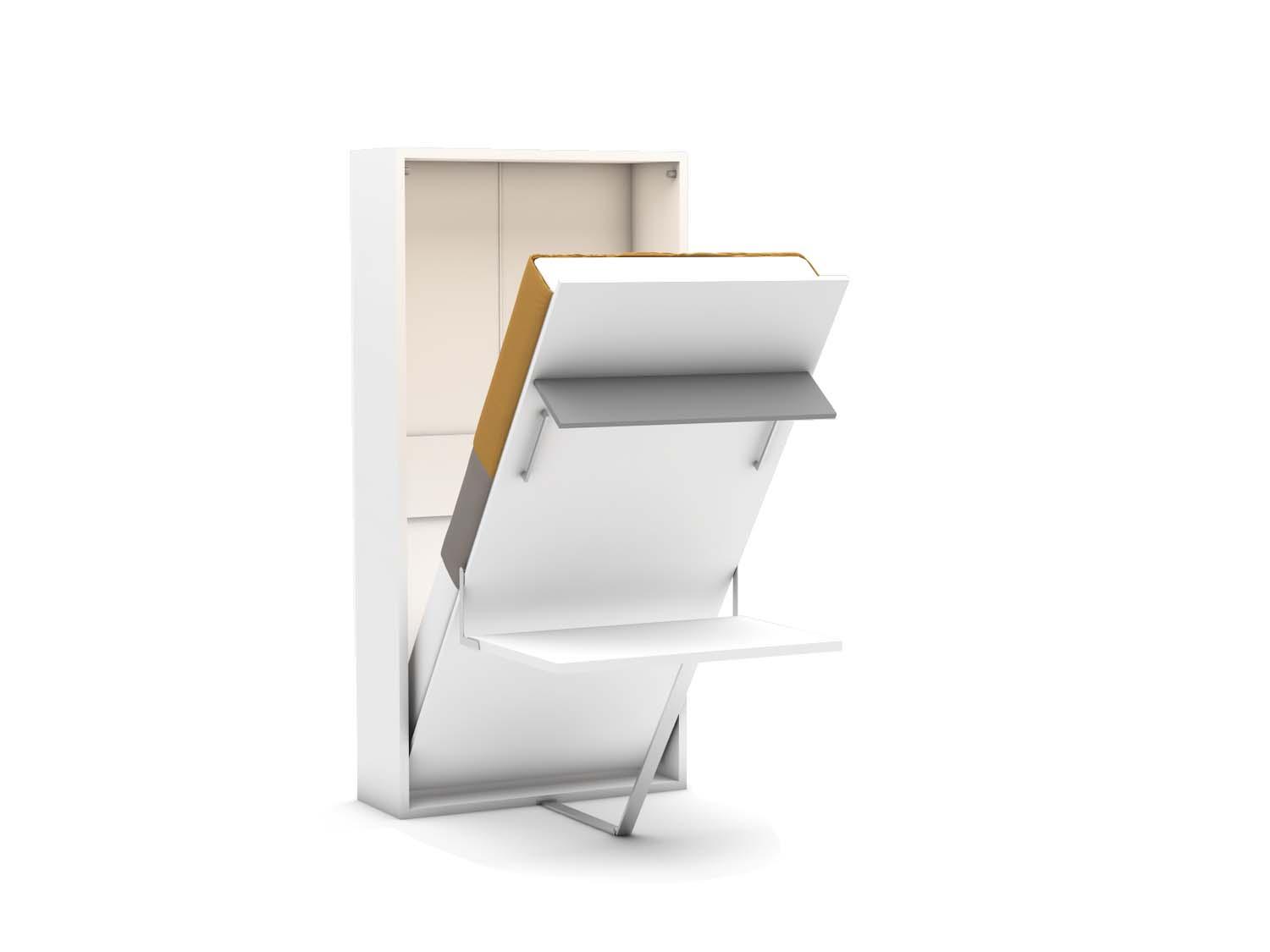 Eenpersoons opklapbed met bureau - Happy - grijs