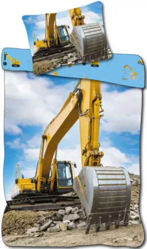 Graafmachine dekbedovertrek 140 x 200 cm 70 x 90 cm - 100% katoen