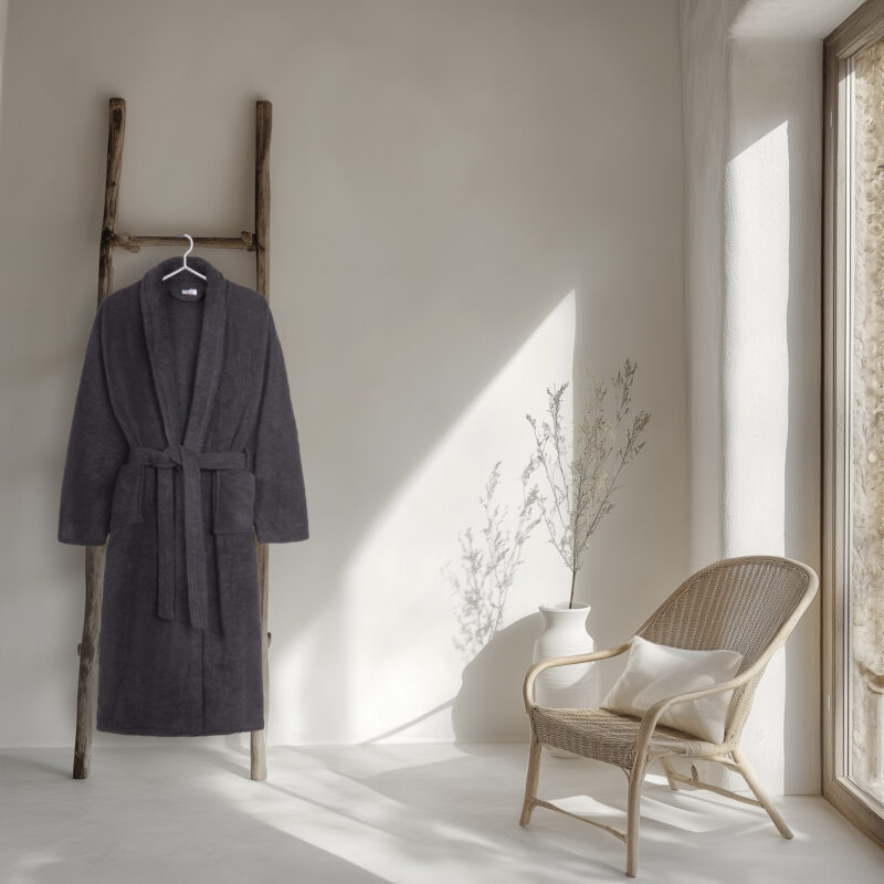 Antraciet - (XL/XXL) - Katoen/ Badstof