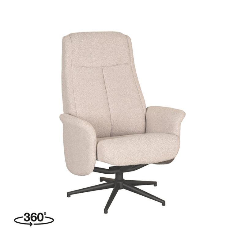 LABEL51 Fauteuil Bergen - Naturel - Boucle - Excl. Hocker Bergen