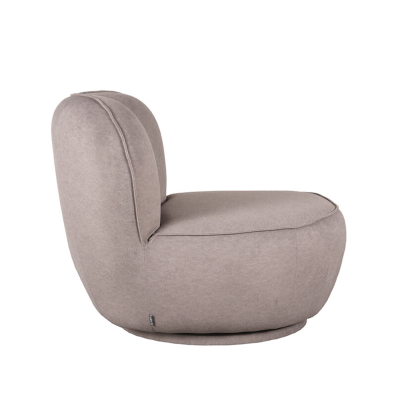 LABEL51 Fauteuil Bunny - Taupe - Microfiber - One Size Microfiber