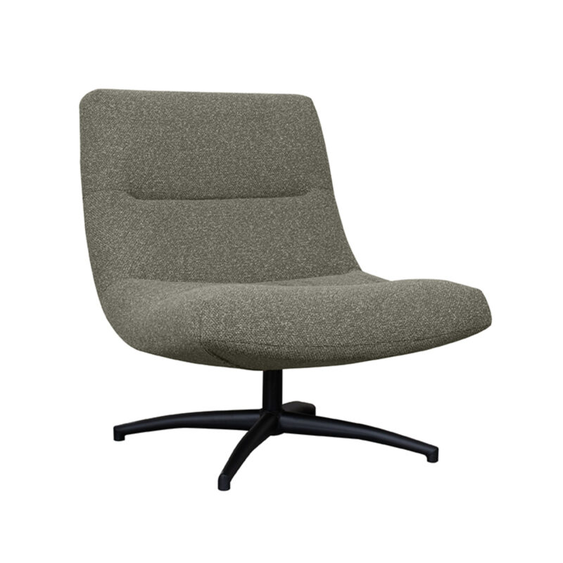 LABEL51 Fauteuil Calix - Truffel grijs - Boucle - One Size Boucle
