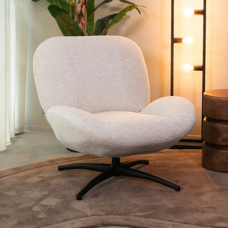 LABEL51 Fauteuil Clayton - Naturel - Canyon - One Size Clayton