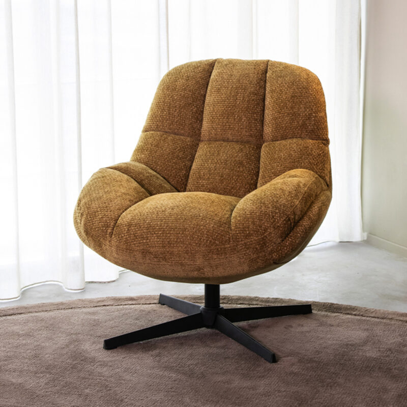 LABEL51 Fauteuil Huxley - Mustard - Elite - One Size Huxley