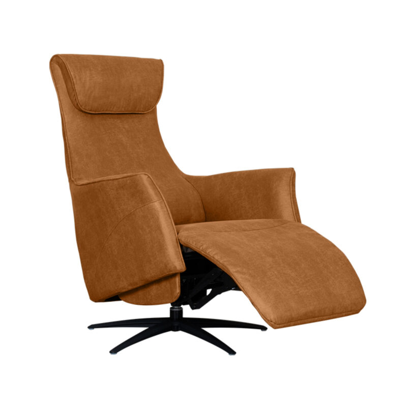 LABEL51 Fauteuil Lund - Cognac - Micro Suede - One Size Micro Suede