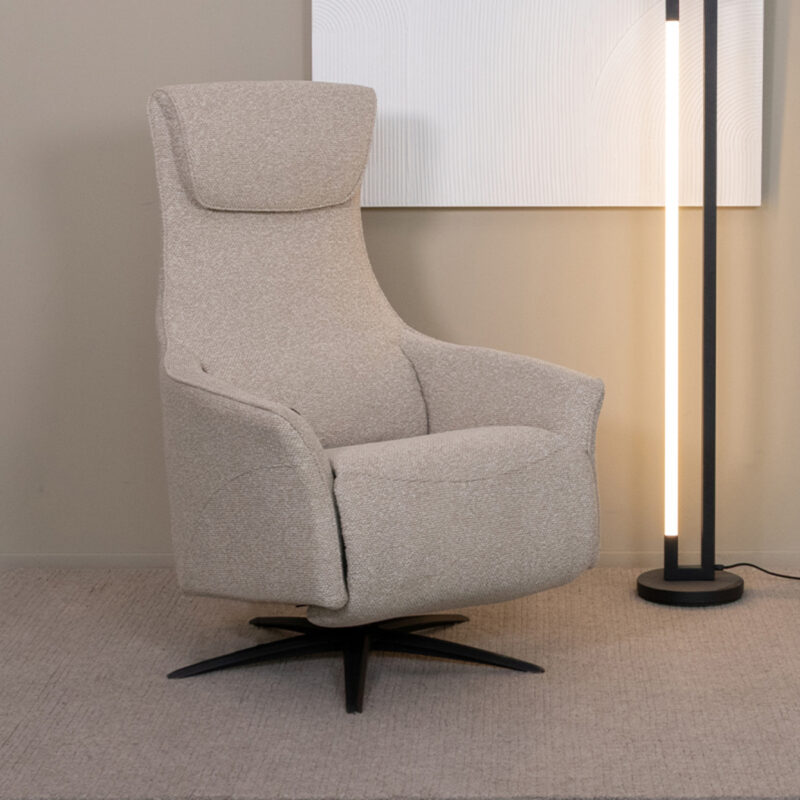 LABEL51 Fauteuil Lund - Naturel - Boucle - One Size Lund