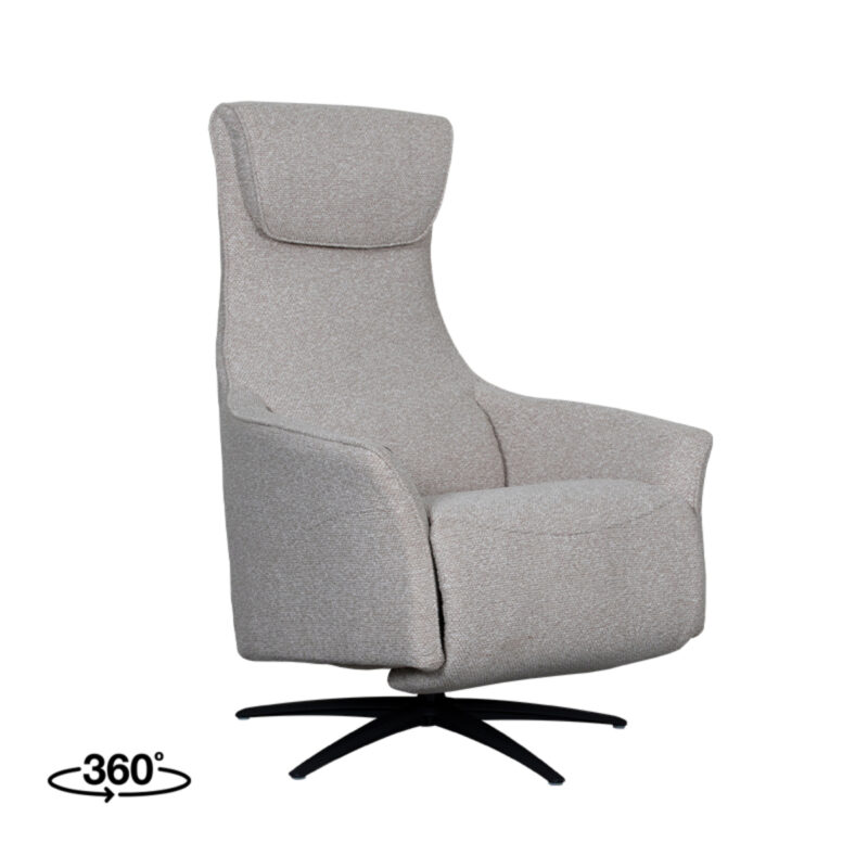 LABEL51 Fauteuil Lund - Naturel - Boucle - One Size Boucle