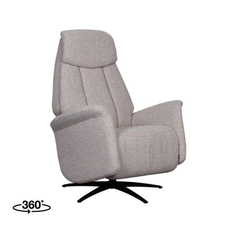 LABEL51 Fauteuil Oslo - Naturel - Boucle - One Size Boucle