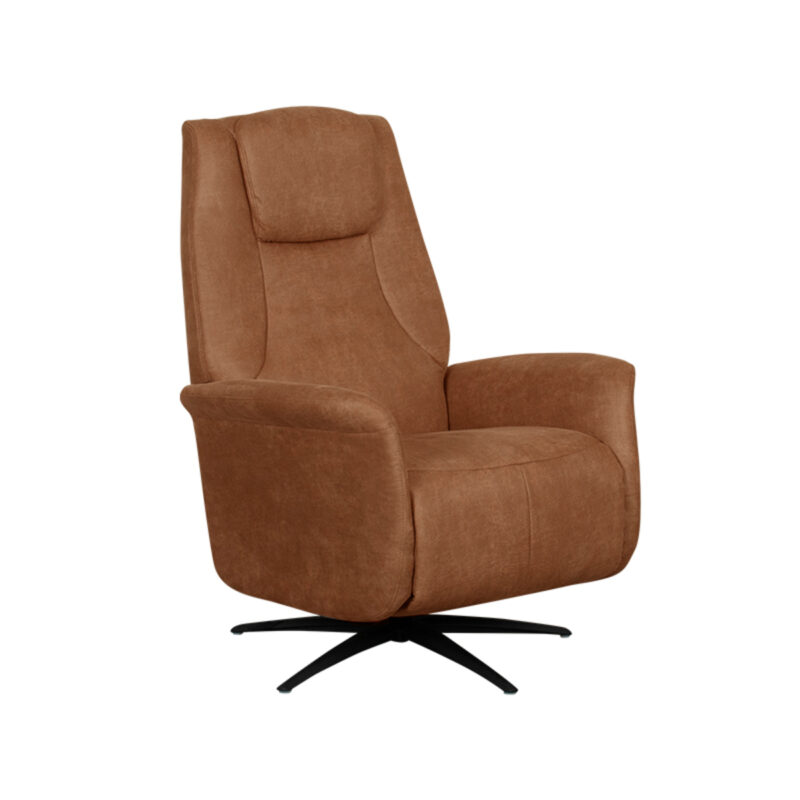 LABEL51 Fauteuil Stockholm - Cognac - Micro Suede - One Size Stockholm