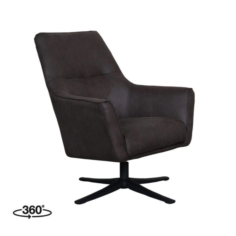 LABEL51 Fauteuil Tod - Antraciet - Micro Suede - One Size Tod