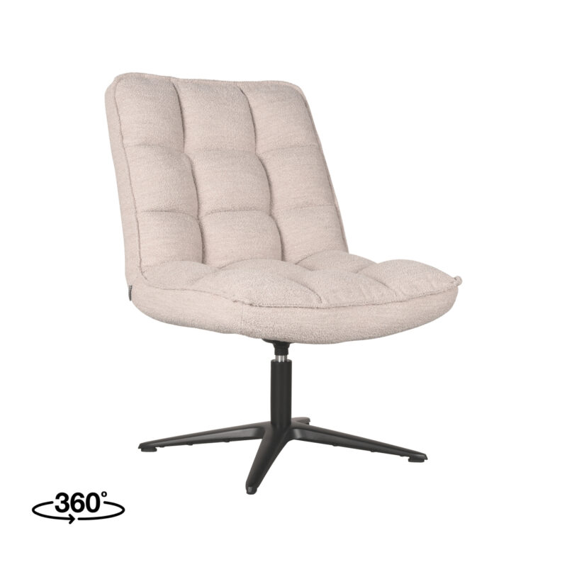 LABEL51 Fauteuil Vince - Naturel - Boucle - One Size Boucle