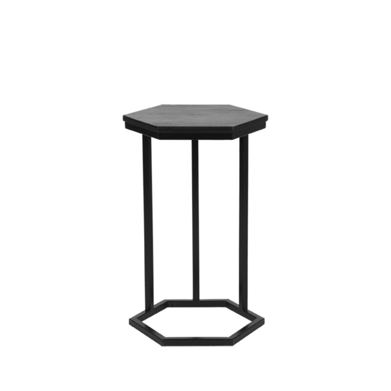 D-MAXX Bijzettafel Slide - Zwart - Mangohout Slide