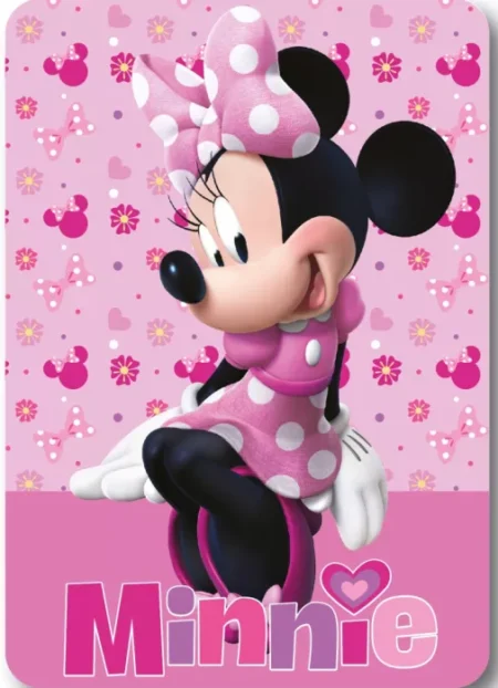 Minnie fleece Lovely Charm deken 100 x 140 cm