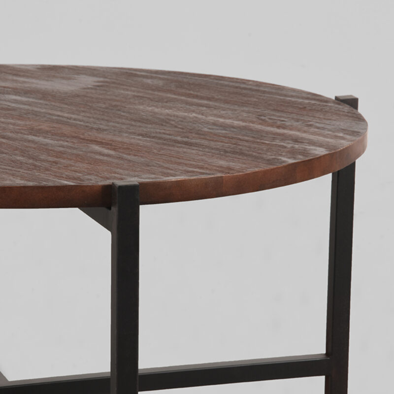 LABEL51 Salontafel Dox - Espresso - Mangohout - 70 cm - Zwart Mangohout