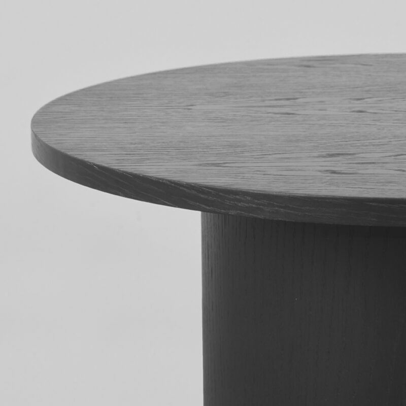 LABEL51 Salontafel Oliva - Zwart - Eiken - 60 cm Eiken