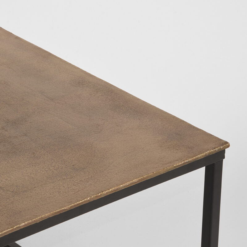 D-MAXX Salontafel Pride - Antiek goud - Metaal - 100 cm Metaal