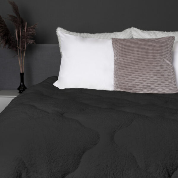 Lazy All-in one Lazy Dekbed Teddy Antraciet 200 x 200
