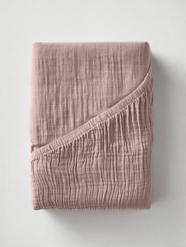 Mousseline Blush Roze 90 x 200 + 30