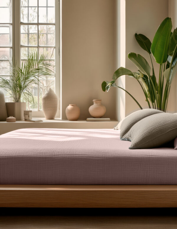 Dreamhouse Mousseline Blush Roze 140 x 200 + 30 cm - Afbeelding 3