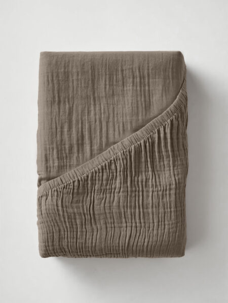 Mousseline Taupe 180 x 200 + 30