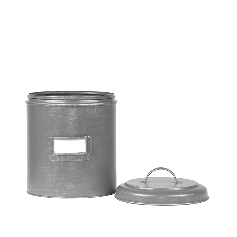 LABEL51 Opbergblik - Antiek grijs - Metaal - XL Opbergblik