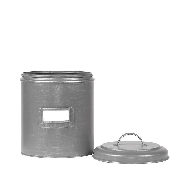 LABEL51 Opbergblik - Antiek grijs - Metaal - XL Opbergblik