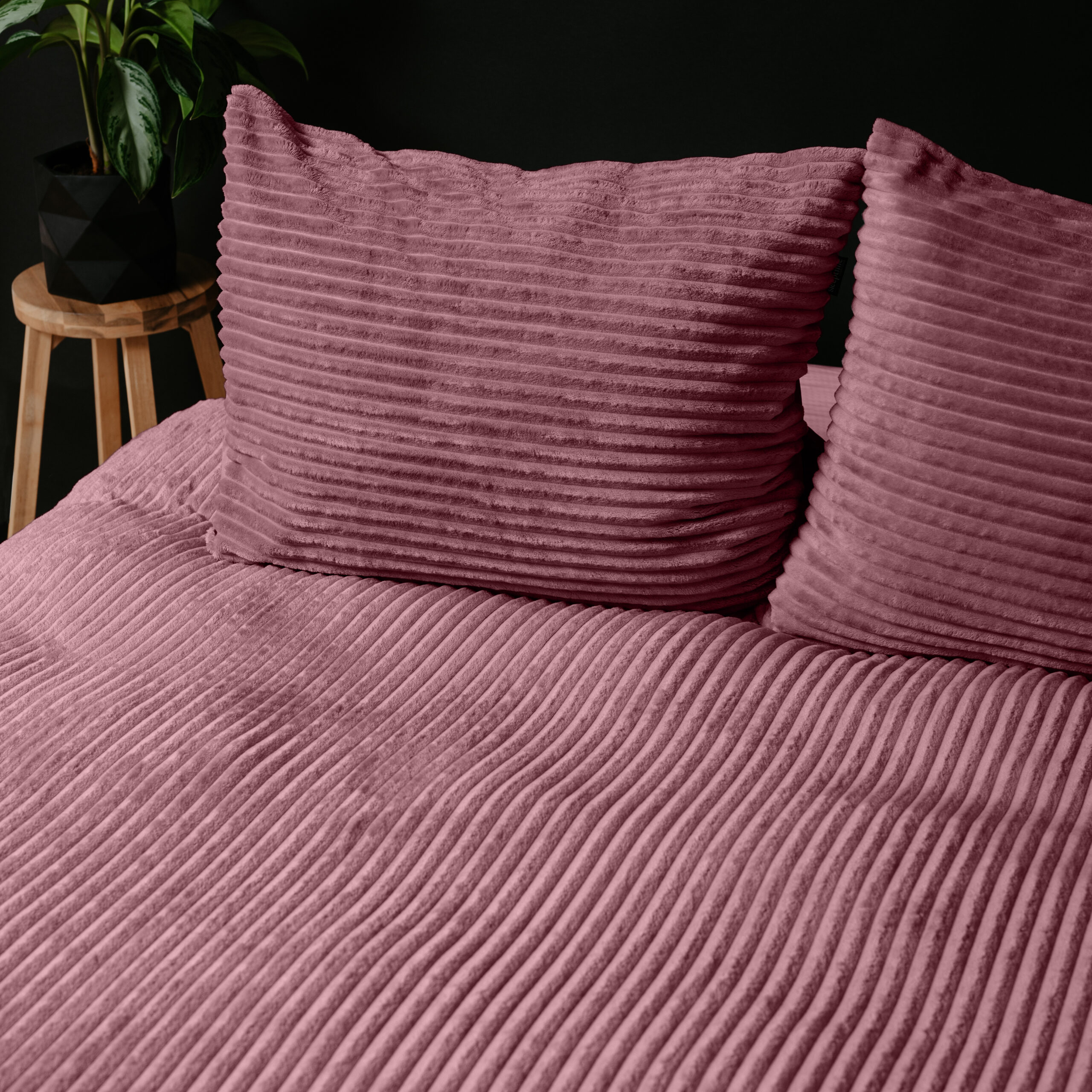 Sleeptime Rib Teddy Oud Roze 200 x 200/220 cm - Afbeelding 4