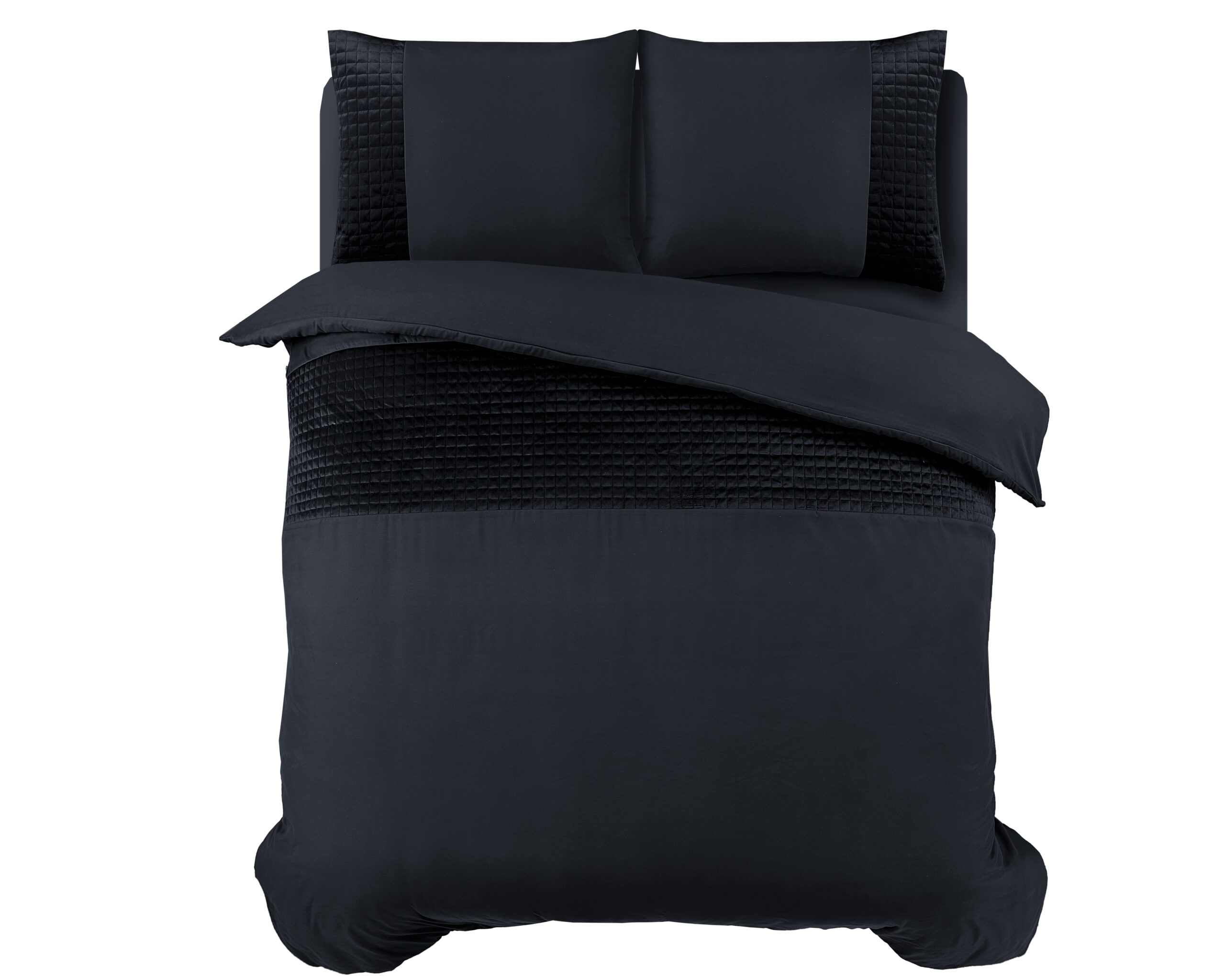 Velvet Band Zwart 140 x 220