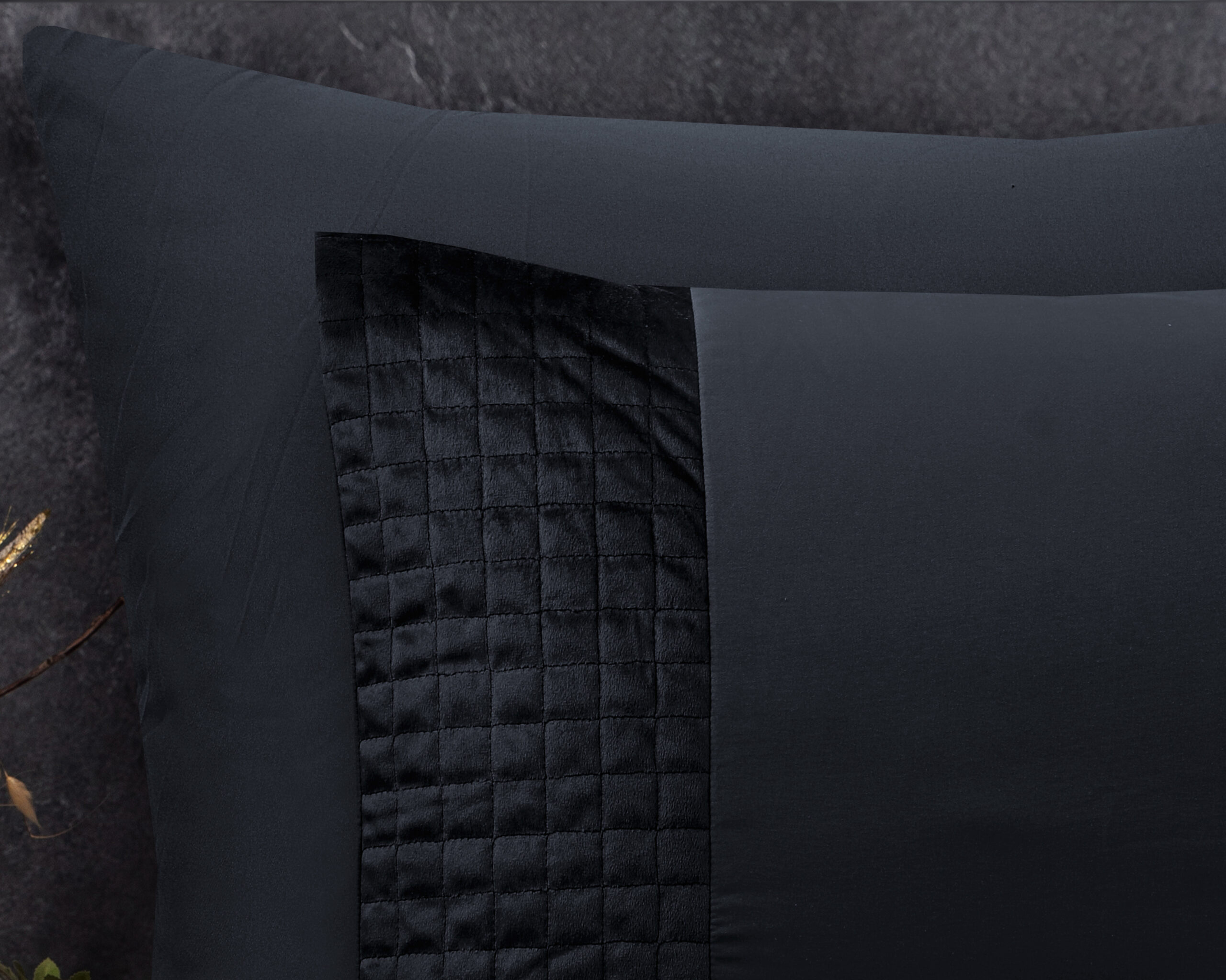 Sleeptime Velvet Band Zwart 140 x 220 cm - Afbeelding 5