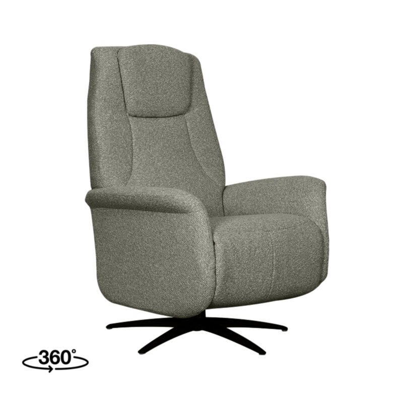 LABEL51 Fauteuil Stockholm - Truffel grijs - Boucle - One Size