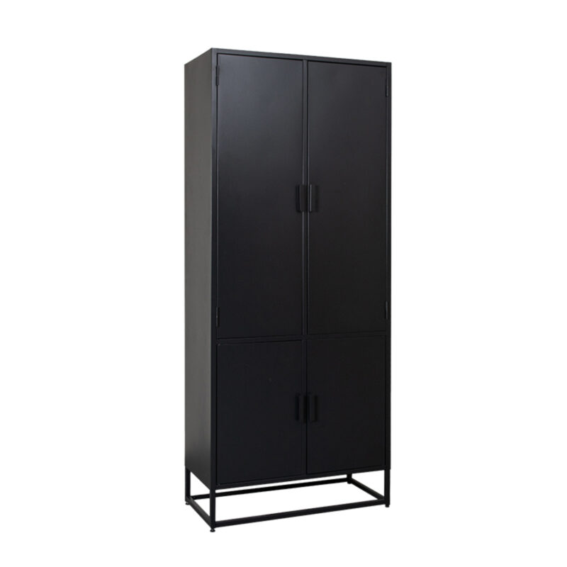 LABEL51 Bergkast Luff - Zwart - Metaal - Hoge Kast Luff