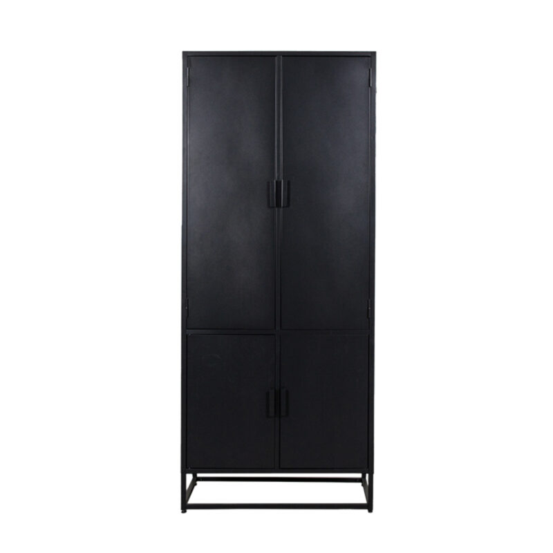 LABEL51 Bergkast Luff - Zwart - Metaal - Hoge Kast Metaal