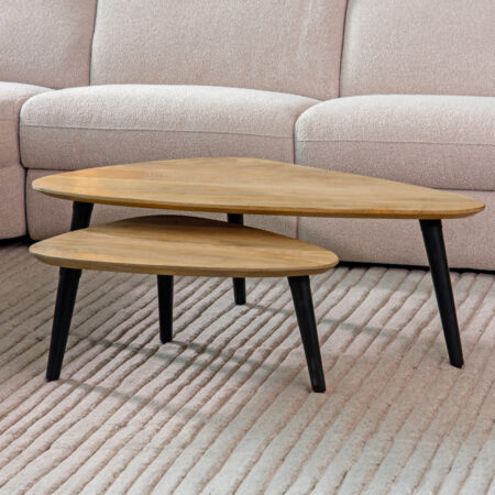 LABEL51 Salontafel Rock - Naturel - Mangohout - 110 cm