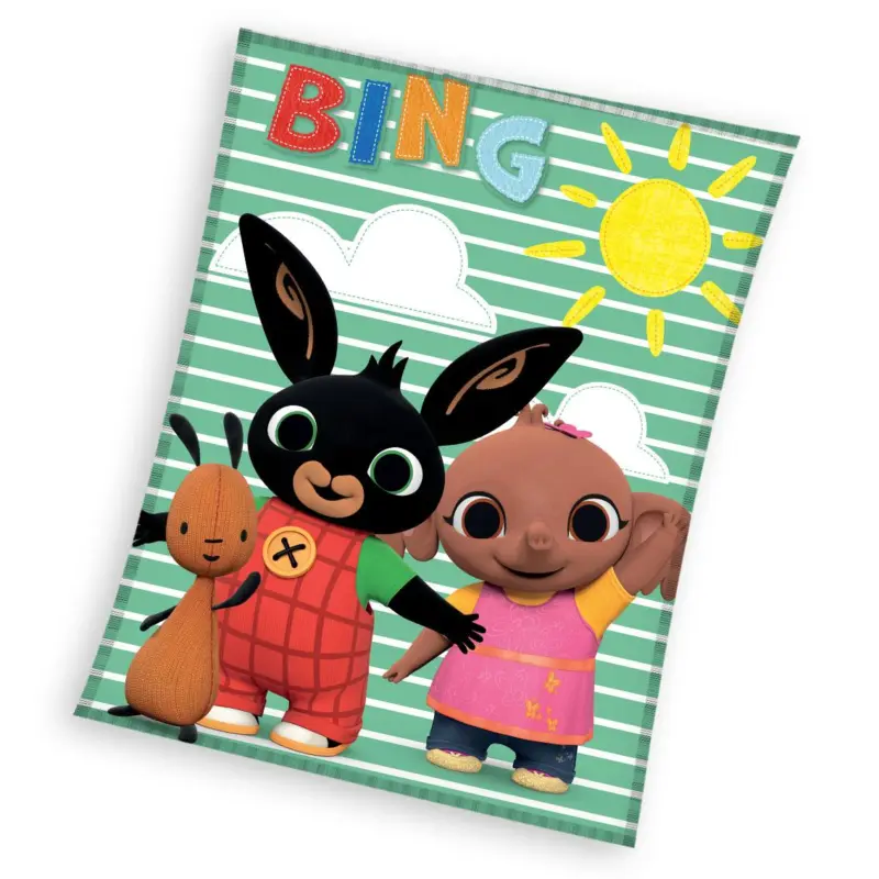 Bing Coral fleece deken- 110 x 150 cm