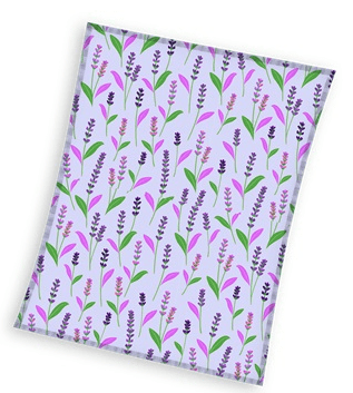 Sweet Home fleece plaid lavendel paars 150x200cm