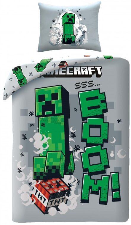 Minecraft Creeper Dekbedovertrek - 140 x 200 cm - 70 x 90 cm - Polyester