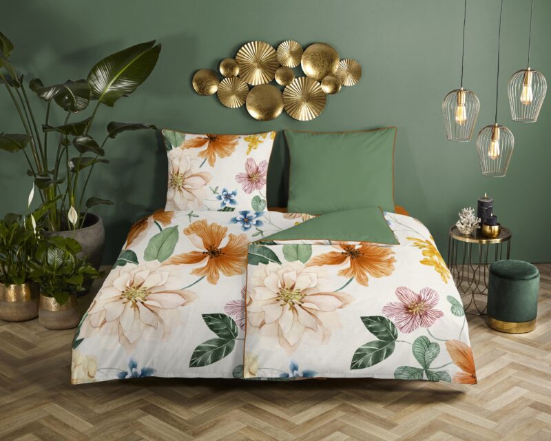 Descanso Satijnen dekbedovertrek  "Annabelle" - Ecru