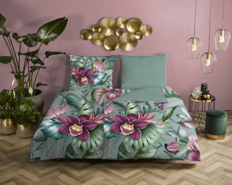 Descanso Satijnen dekbedovertrek  "Allison" - Multi