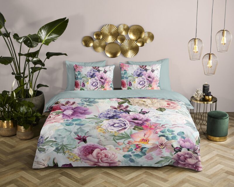 Descanso Satijnen dekbedovertrek  "Anamin" - Multi