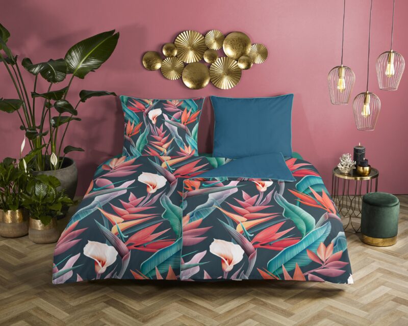 Descanso Satijnen dekbedovertrek  "Chloe" - Multi