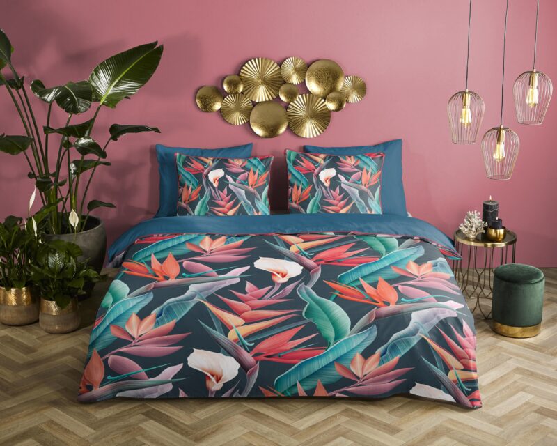 Descanso Satijnen dekbedovertrek  "Chloe" - Multi