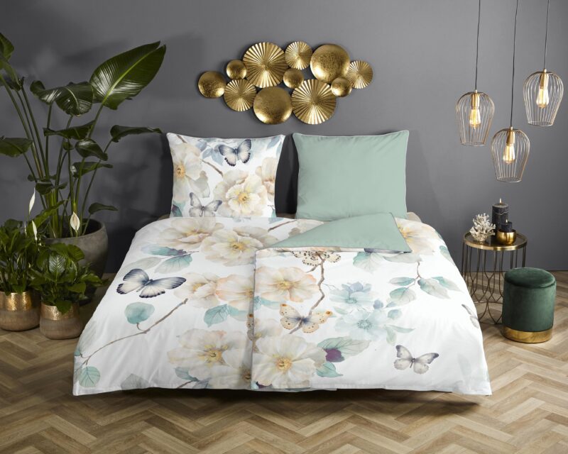 Descanso Satijnen dekbedovertrek  "Adiwanya" - Wit