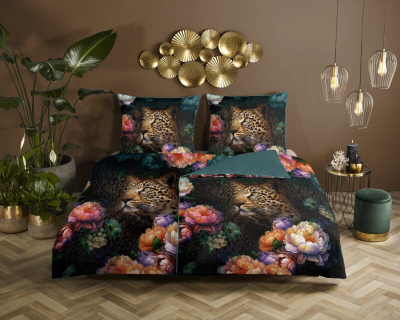 Descanso Satijnen dekbedovertrek  "Mizz" - Multi