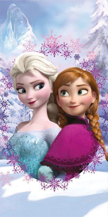 Disney Frozen Anna en elsa Strandlaken 70 x 140 cm