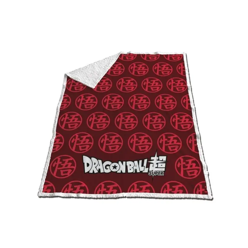 Dragon Ball Z fleece plaid rood 130 x 170 cm - polyester - extra zacht