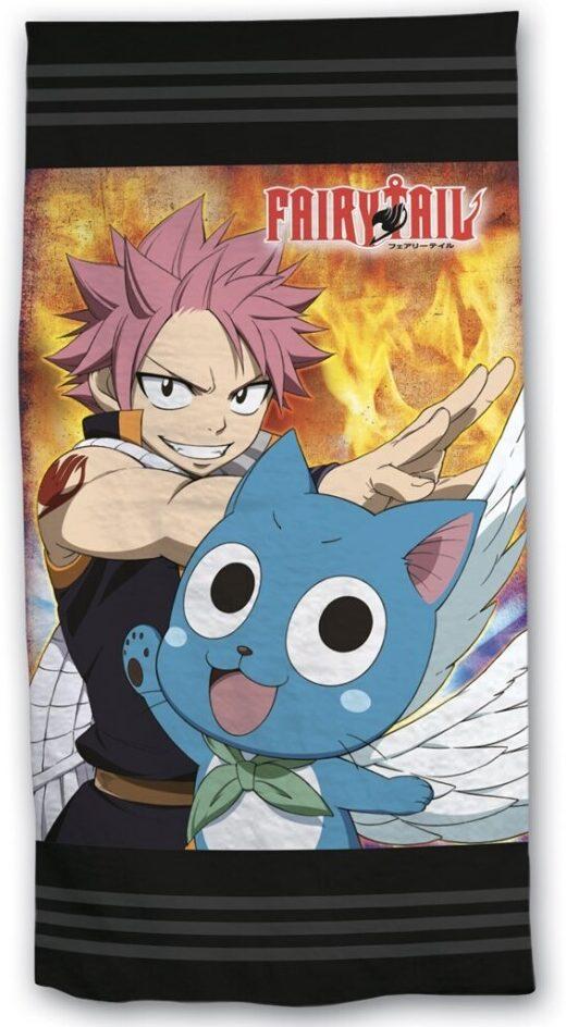 Fairy Tail strandlaken  zwart 70 x 140 cm Polyester