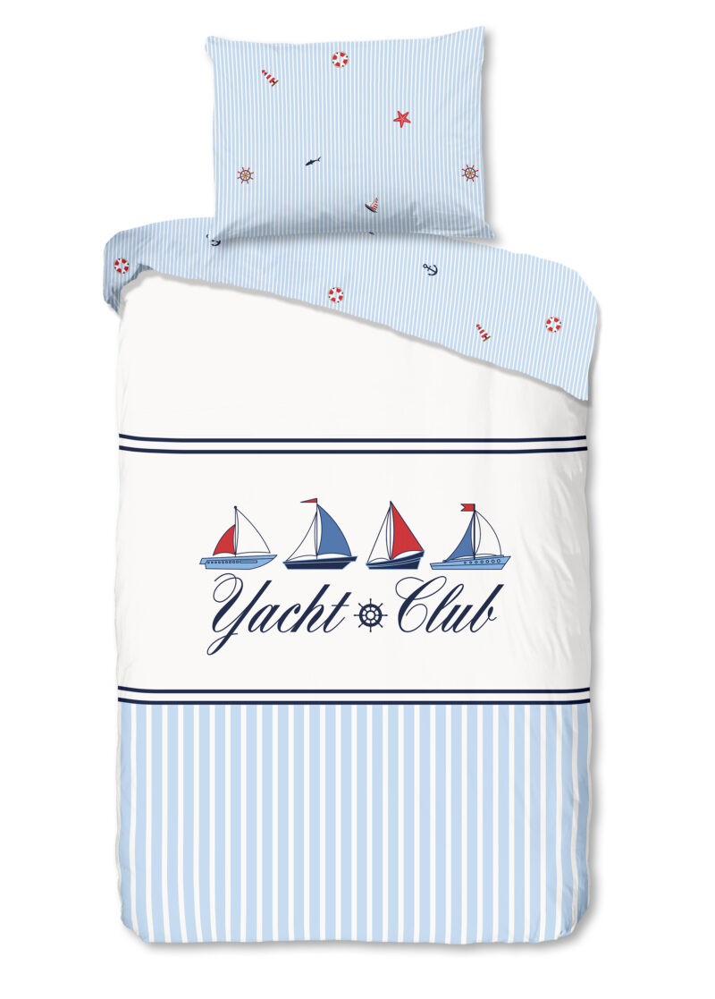 Good Morning Dekbedovertrek "" - Blauw - (140x200 cm) - Katoen